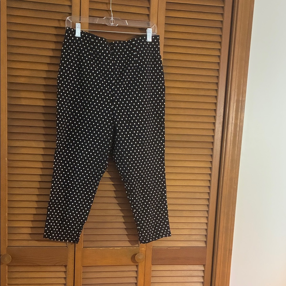 Hell Bunny Black and White Polka Dot Pants